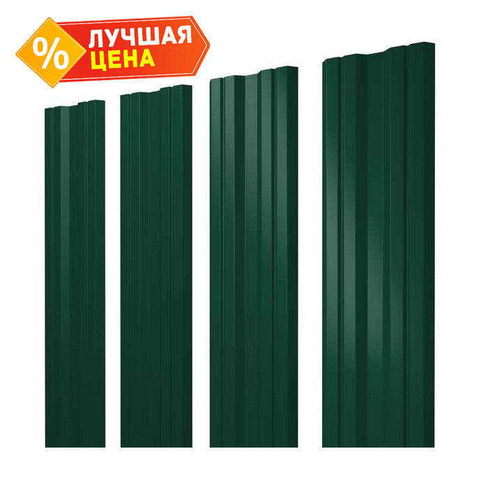 Штакетник Twin Grand Line 0,5 Velur RAL6005 Зеленый Мох