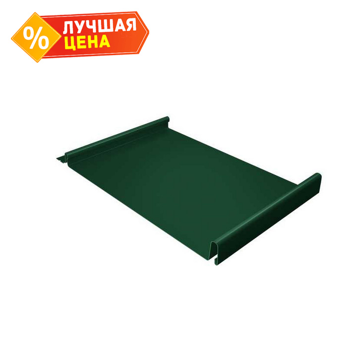 Фальцевая кровля Кликфальц Grand Line 0,5 Satin RAL 6005 Зеленый Мох | с пленкой