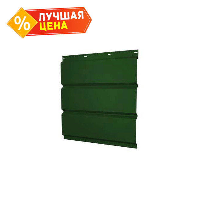 Софит ЭкоБрус без перфорации 0,345 Grand Line 0,5 Quarzit lite RAL6005 зеленый мох