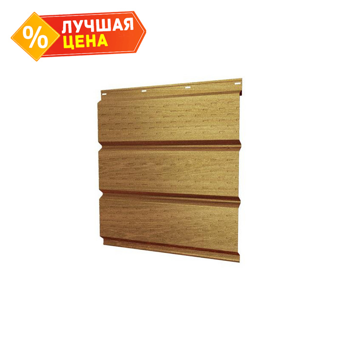 Софит металлический полная перфорация 0,45 Print Elite с пленкой Honey Wood