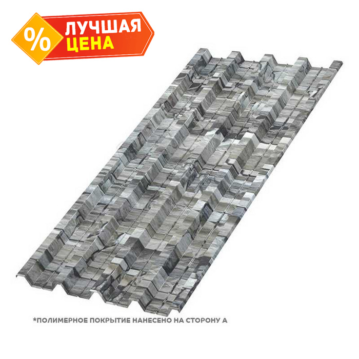 Профлист Металл-Профиль Н-60 ECOSTEEL® 0.5 мм Белый Камень