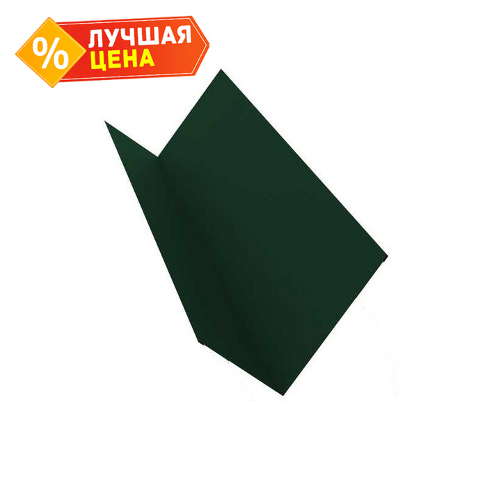 Планка примыкания 90х140 0,5 Velur RAL 6020 хромовая зелень