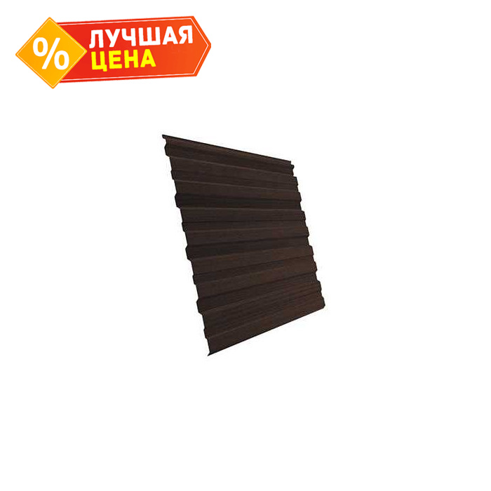 Профлист Grand Line C10A Print Elite 0.45 мм Choco Wood