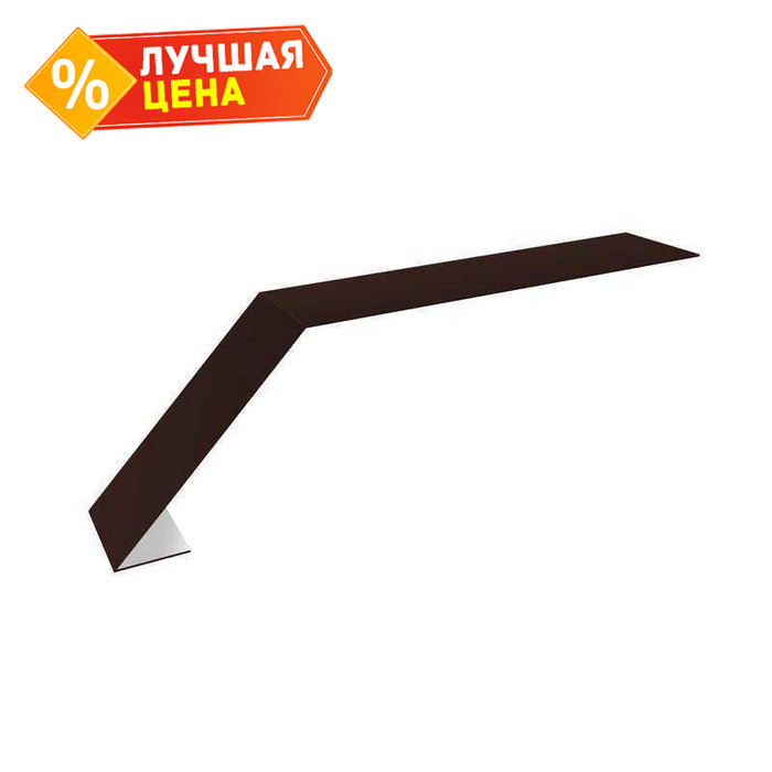 Планка капельник 135х50 0,5 Satin Мatt RAL 8017 шоколад