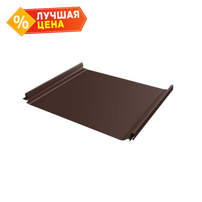 Фальцевая кровля Кликфальц Pro Grand Line 0,5 Satin Matt RAL 8017 Шоколад