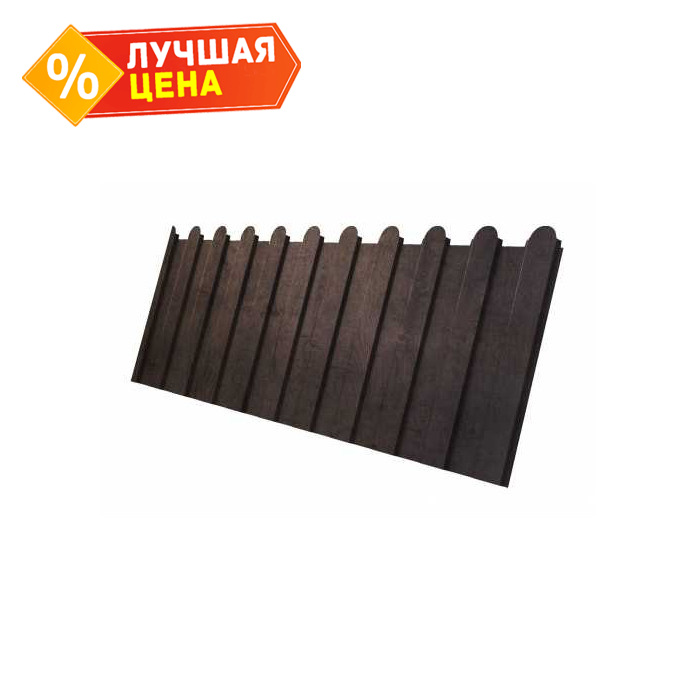 Профлист Grand Line фигурный C10A Print Premium 0.45 мм Antique Wood