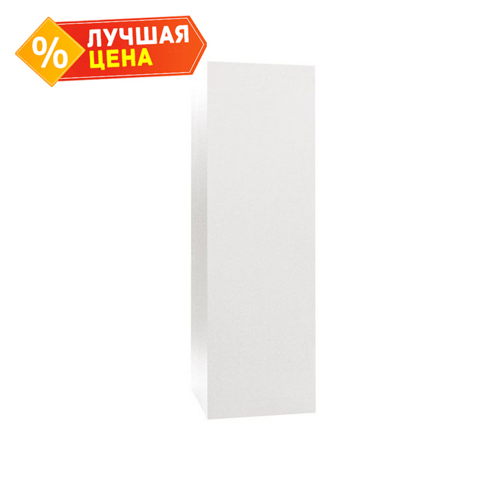 Кожух на трубу прямой д400/ш265/в100 0,5 Satin с пленкой RAL 9003 сигнальный белый