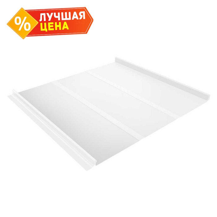 Фальцевая кровля Кликфальц Line Grand Line 0,45 Drap RAL 9003 Сигнальный Белый