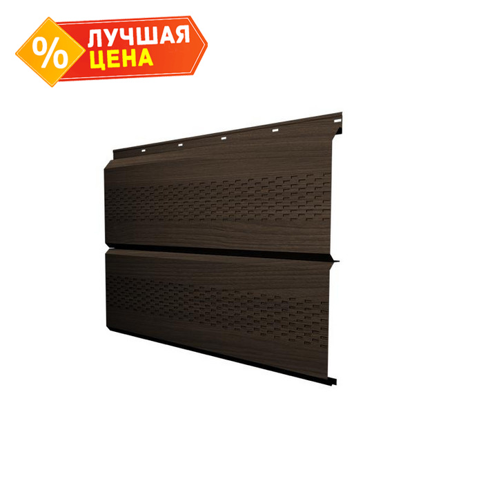 Софит ЭкоБрус с перфорацией 0,345 Grand Line 0,45 Print Elite Coffee Wood