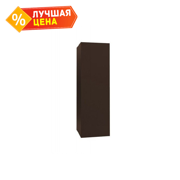 Кожух на трубу прямой д1020/ш310/в1200 0,5 Satin с пленкой RAL 8017 шоколад