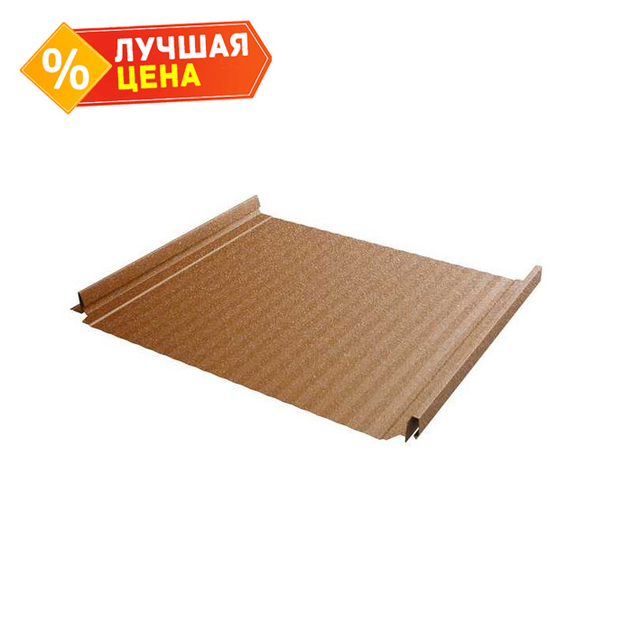 Фальцевая кровля Кликфальц Pro Gofr Grand Line 0,5 Quarzit Cuprum Steel