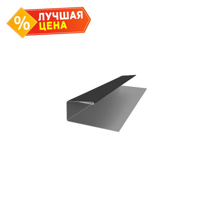 J-Профиль 18мм 0,5 Velur RAL 9005 черный