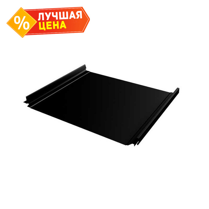 Фальцевая кровля Кликфальц Pro Grand Line 0,5 GreenCoat Pural BT, matt RR 33 Черный