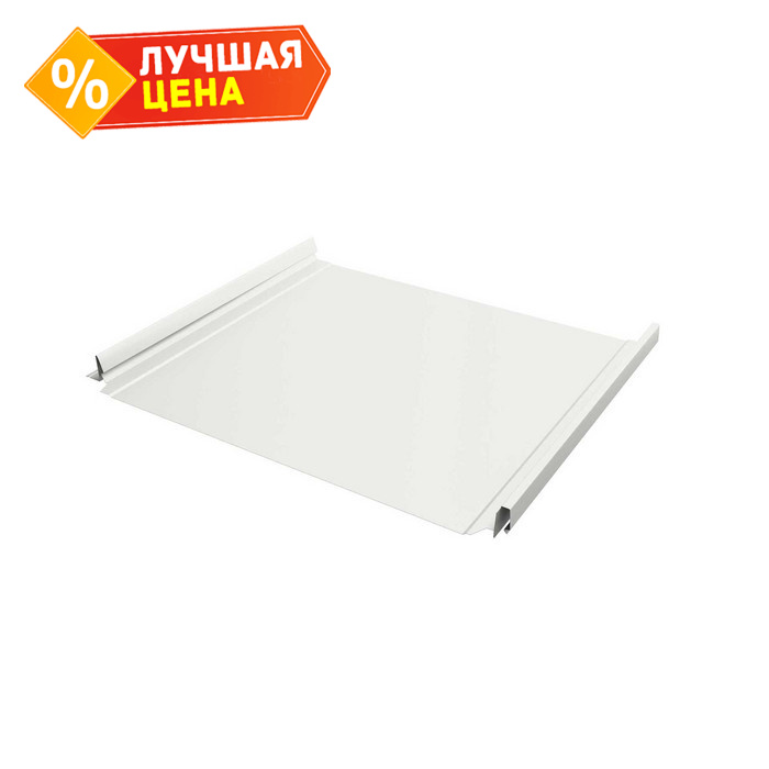 Фальцевая кровля Кликфальц Pro Grand Line 0,45 Drap RAL 9003 Сигнальный Белый