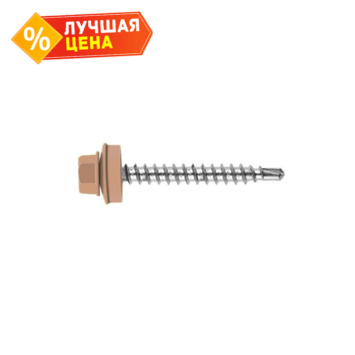 Саморез кровельный Daxmer 4,8х70 RAL 1001 (100) сверло №1