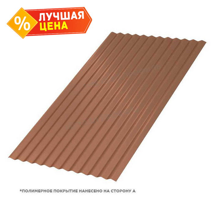 Профлист Металл Профиль МП-18 0,5 PURMAN® Argillite/Медный металлик | A