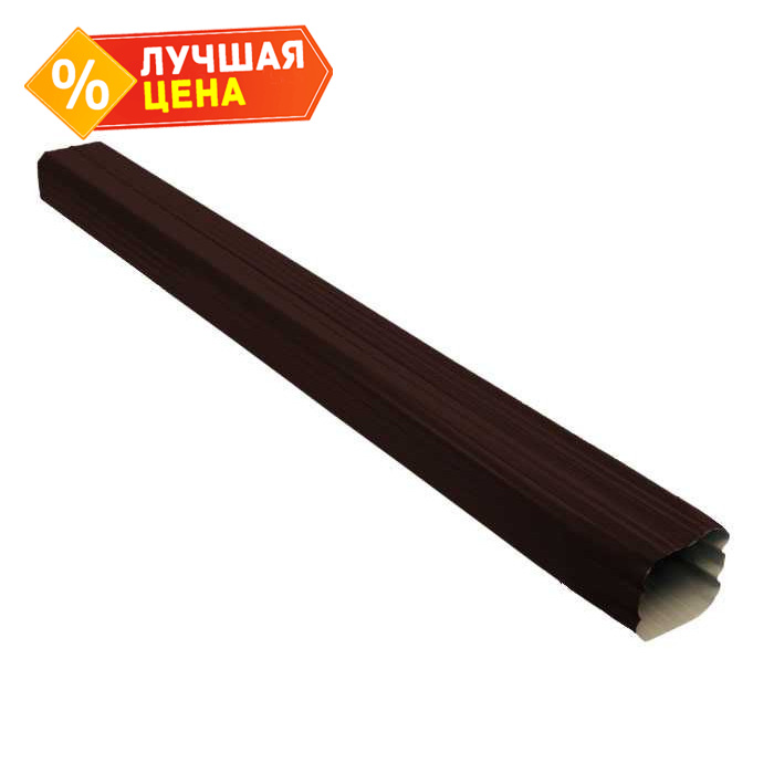 Труба прямоугольная Vortex Matt 1м RAL 8017