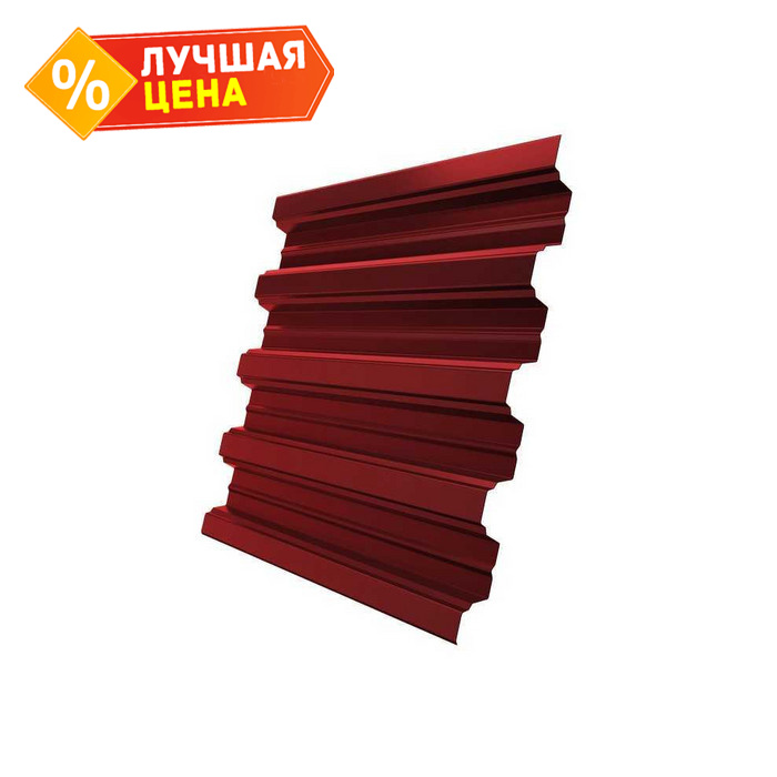 Профлист Grand Line H75R Полиэстер 0.7 мм RAL 9011 Коричнево-Красный