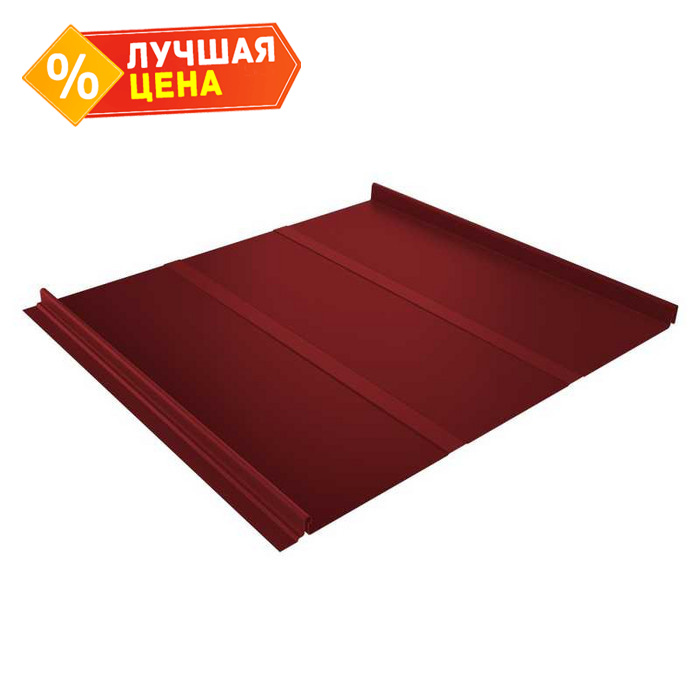 Фальцевая кровля Кликфальц Grand Line 0,5 Satin RAL 3011 Коричнево-Красный