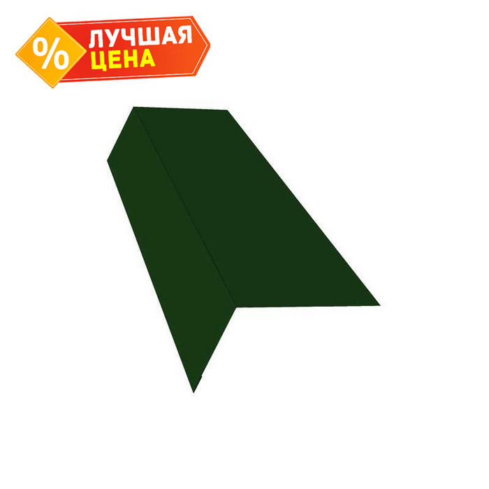 Планка карнизная широкая 100х85 0,45 Drap RAL 6005 зеленый мох