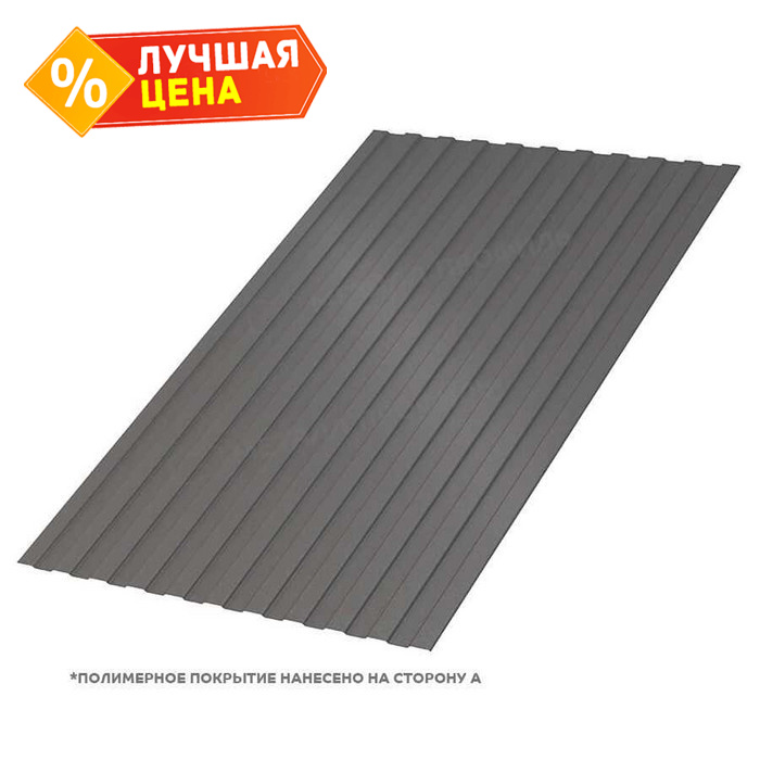 Профлист Металл Профиль С-8 0,5 VALORI DarkBrown/Темно-коричневый | A