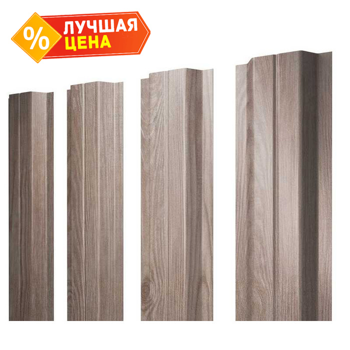 Штакетник П-образный В Grand Line 0,45 Print Elite White Wood White Wood