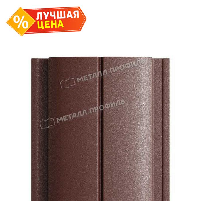 Штакетник Металл Профиль ELLIPSE-T 0,5 VikingMP® E RAL8017 Коричневый шоколад