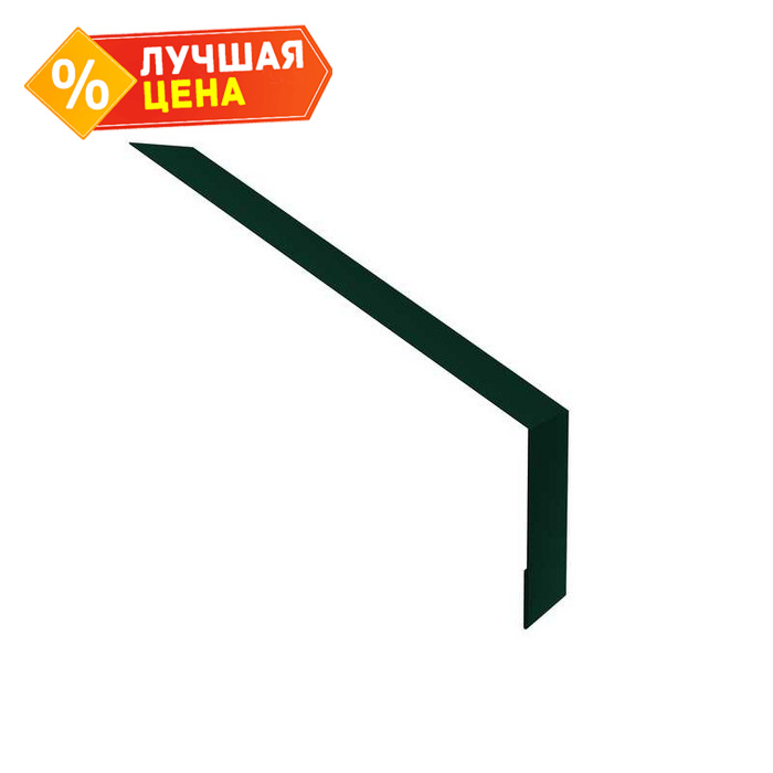 Планка капельник 135х50 0,5 Satin с пленкой RAL 6005 зеленый мох