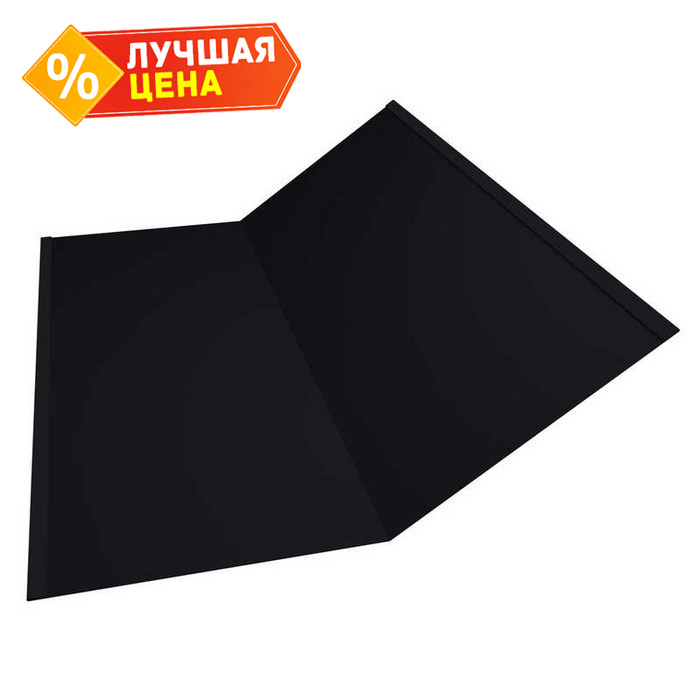 Планка ендовы нижней 300х300 0,5 Velur RAL 9005 черный