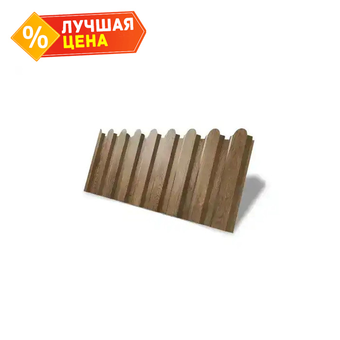 Профнастил С20В фигурный 0,45 PT-Double Elite с пленкой Antique Wood