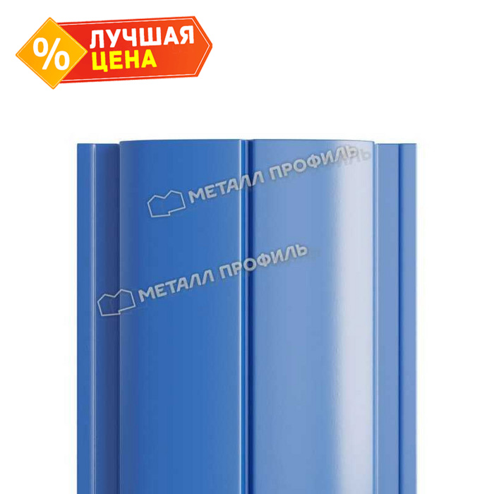 Штакетник Металл Профиль ELLIPSE-T 0,5 PURETAN® RR 35 Синий