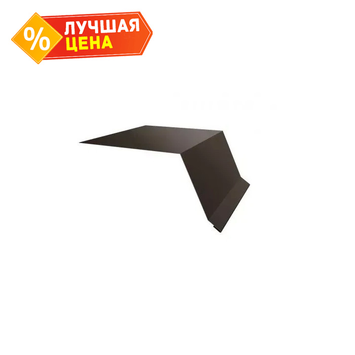 Планка капельник 100х55 0,5 PurLite Мatt RR 32 темно-коричневый