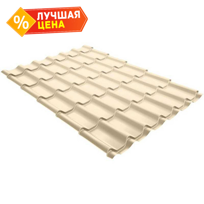 Металлочерепица Grand Line Classic (Классик) 0,45 Полиэстер RAL 1015 Светлая слоновая кость