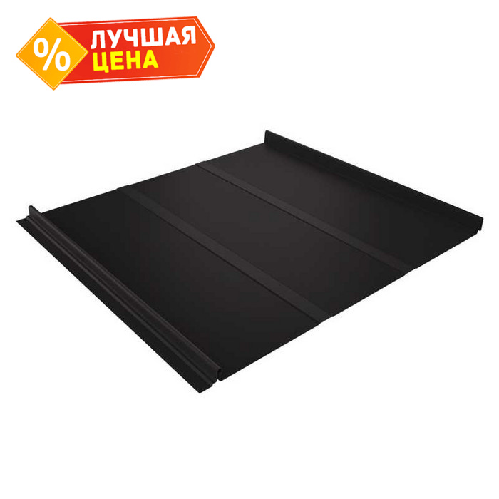 Фальцевая кровля Кликфальц Line Grand Line 0,45 Drap RR 32 Темно-Коричневый