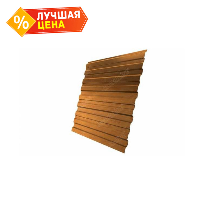 Профлист Grand Line С10В Print-double Elite 0.45 мм Golden Wood