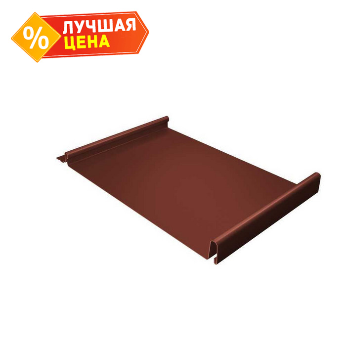 Фальцевая кровля Кликфальц Grand Line 0,45 Drap ST RAL 8004 Терракота