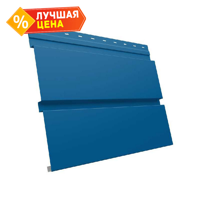 Металлический софит Квадро брус без перфорации 0,5 Satin RAL5005 сигнальный синий