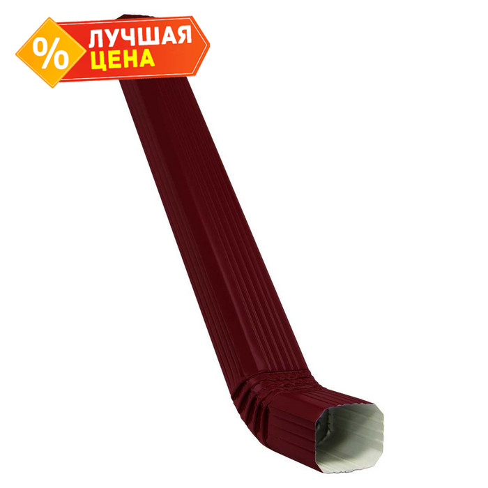 Труба прямоугольная с коленом Vortex 3м RAL 3005