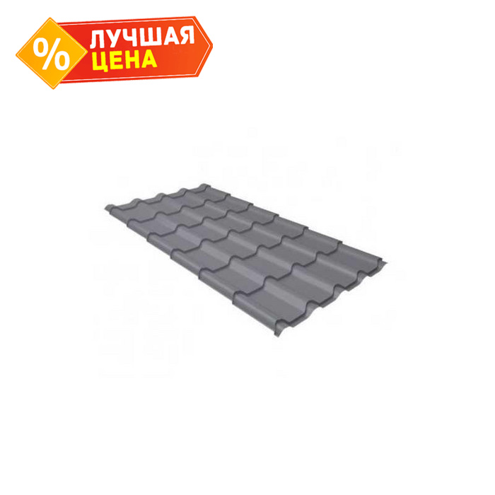 Металлочерепица Grand Line Kamea (Камея) 0,45 Полиэстер RAL 7004 Сигнальный серый