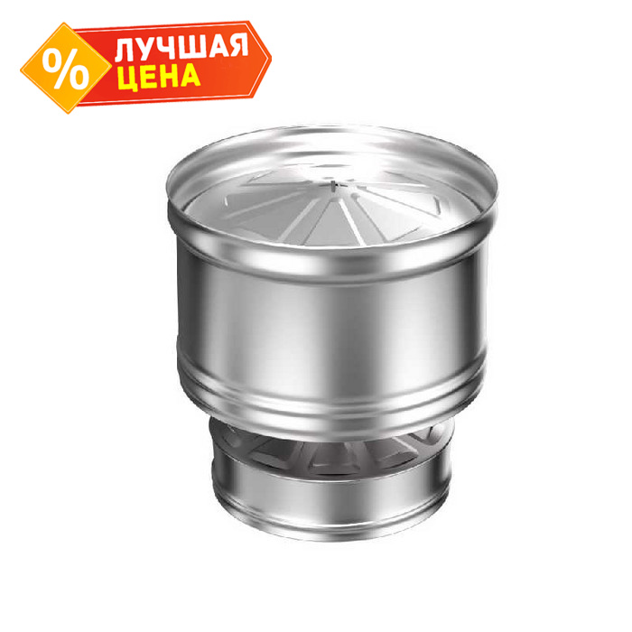 Оголовок с дефлектором Металл и Ко 200х115 AISI 430 0,5+AISI 430 0,5 (конденсат)