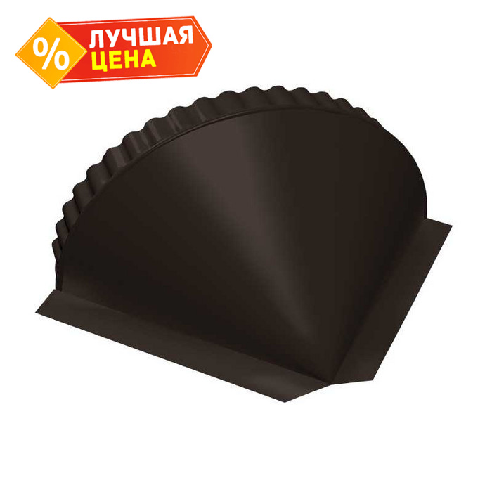 Заглушка малая конусная Rooftop Matte RR 32 темно-коричневый