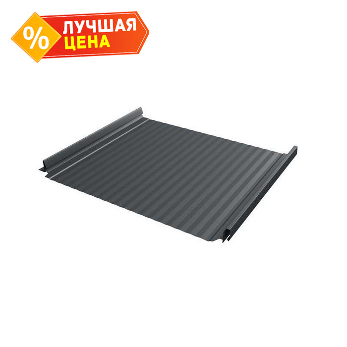 Фальцевая кровля Кликфальц Pro Gofr Grand Line 0,5 Rooftop Matte RAL 7016 Антрацитово-Серый