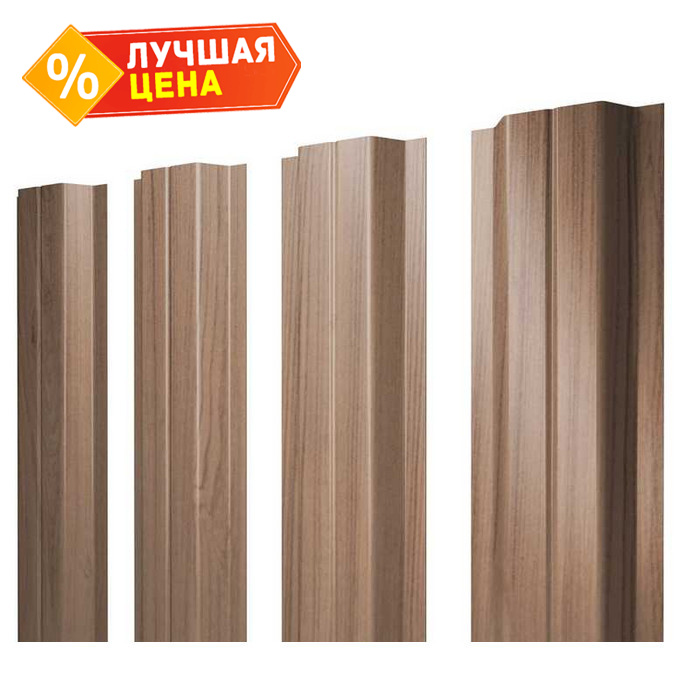 Штакетник П-образный А Grand Line 0,45 Print Elite Honey Wood Honey Wood