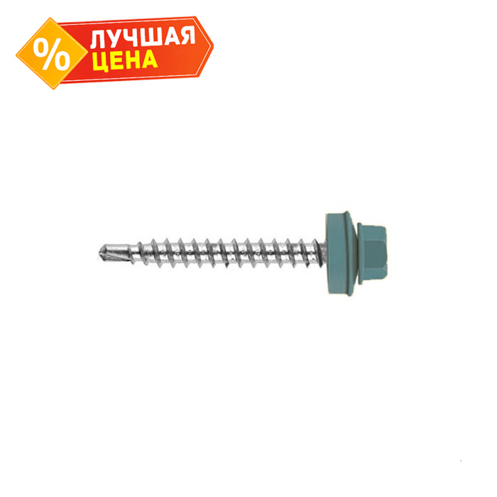 Саморез кровельный Daxmer 4.8х29 RAL 5018 (250) сверло №1