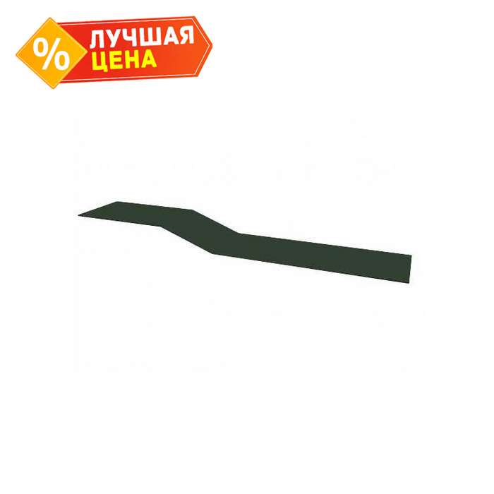 Планка крепежная фальц Grand Line 0,5 GreenCoat Pural BT с пленкой RR 11 темно-зеленый (RAL 6020 хромовая зелень)