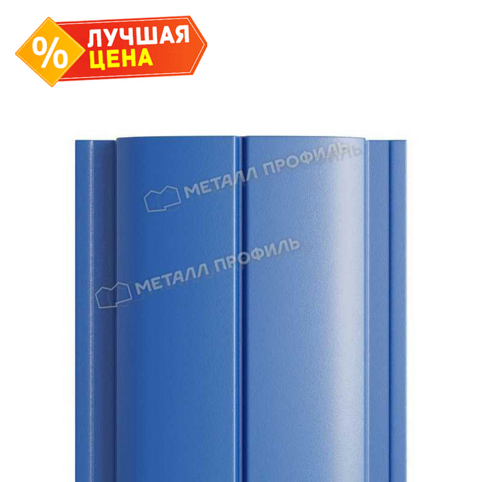 Штакетник Металл Профиль ELLIPSE-T 0,5 PURMAN® RAL5005 Синий насыщенный