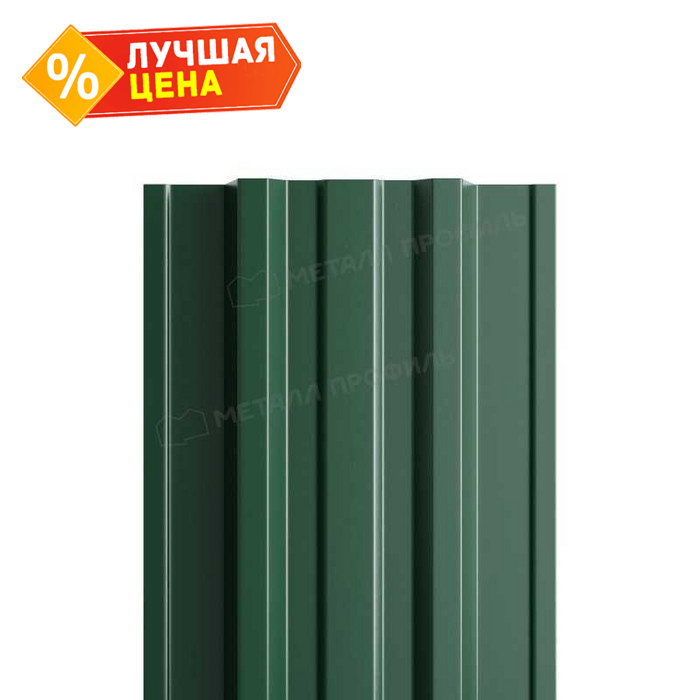 Штакетник Металл Профиль TRAPEZE-T 0,5 NormanMP RAL6005 Зеленый мох