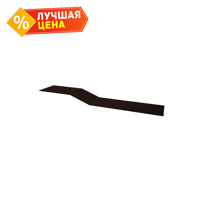 Планка крепежная фальц Grand Line 0,5 Quarzit Pro Matt RAL 8017 шоколад