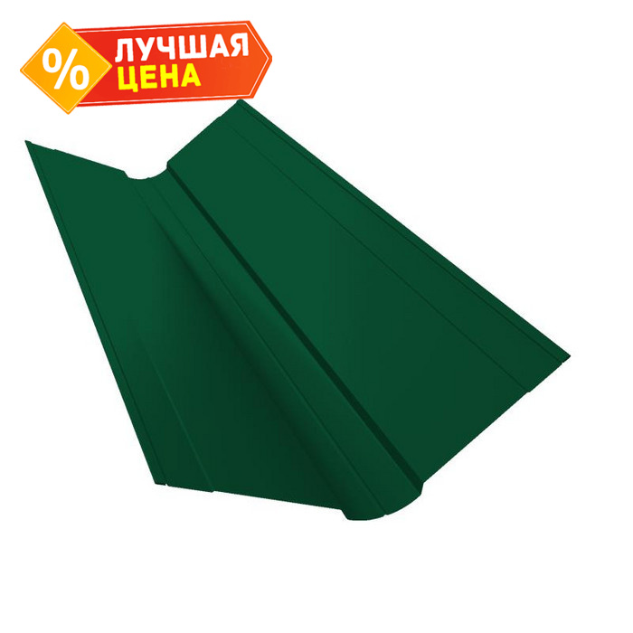 Планка ендовы верхней фигурной 150x150 0,5 Satin с пленкой RAL 6002