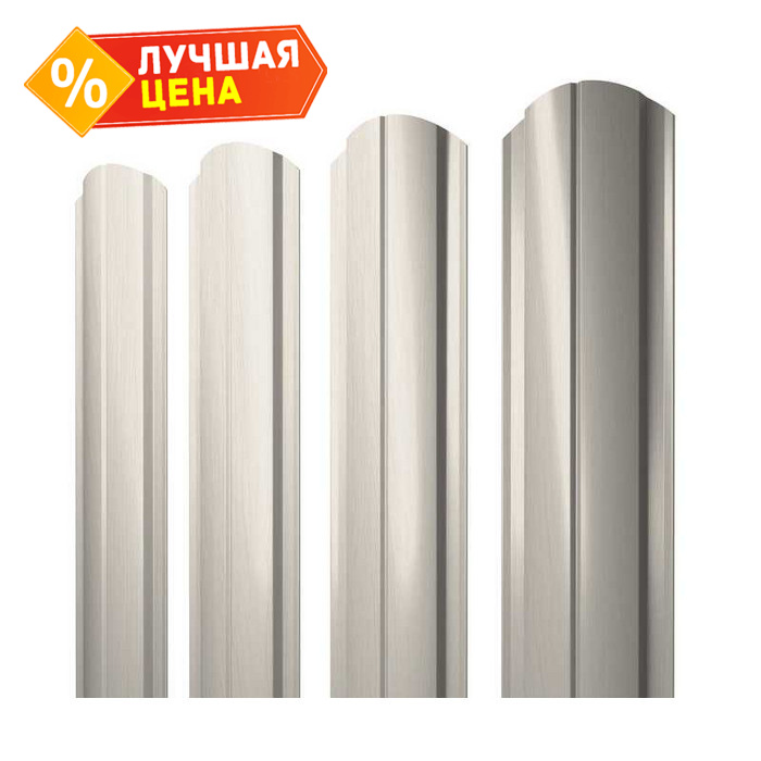 Штакетник Полукруглый Slim фигурный Grand Line 0,45 Print Elite Milky Wood Milky Wood